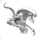 Xenomorph tattoo design idea