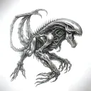 Xenomorph tattoo design idea