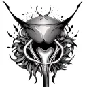 Pubic tattoo design idea