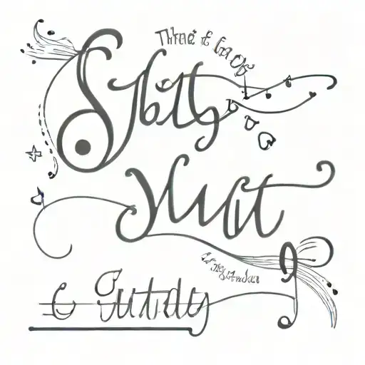 Design me a tattoo writing "That July ninth, the beat of your heart" with music notes Taylor Swift themed tattoo design idea