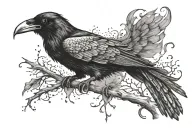 Raven Grim Reaper tattoo design idea