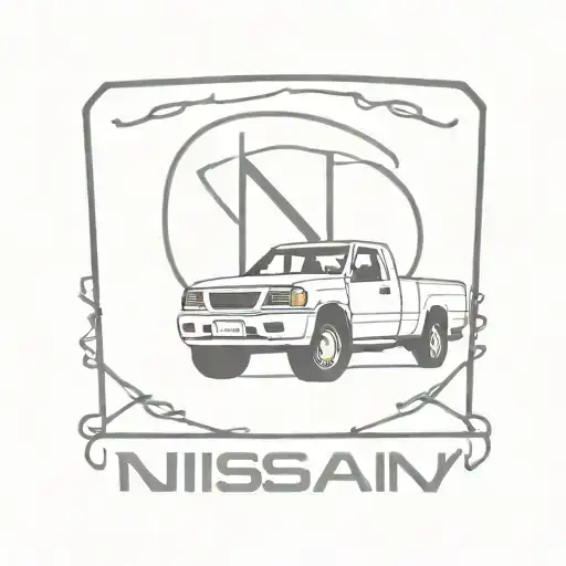 1997 Nissan truck extended cab tattoo design idea