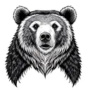 Finnish folklore bear tattoo design idea