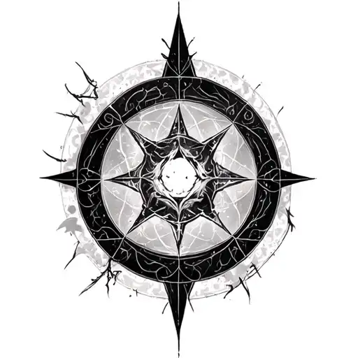 alchemy transmutation circle tattoo design idea