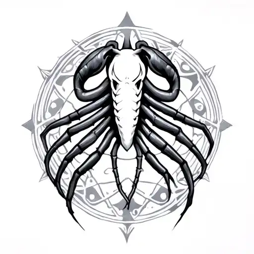 Cancer Zodiac tattoo design idea