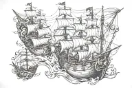 Pirate tattoo design idea