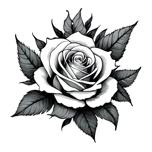 roses with family written on the petals tattoo design idea