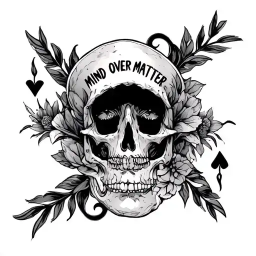 mind over matter tattoo design idea