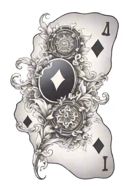 blackjack tattoo design idea