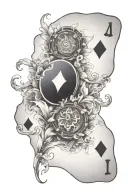 blackjack tattoo design idea