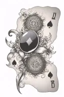 blackjack tattoo design idea