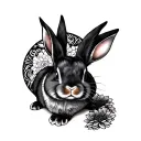 Japanese Rabbit tattoo design idea