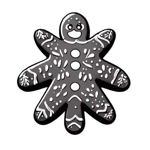 Gingerbread tattoo design idea