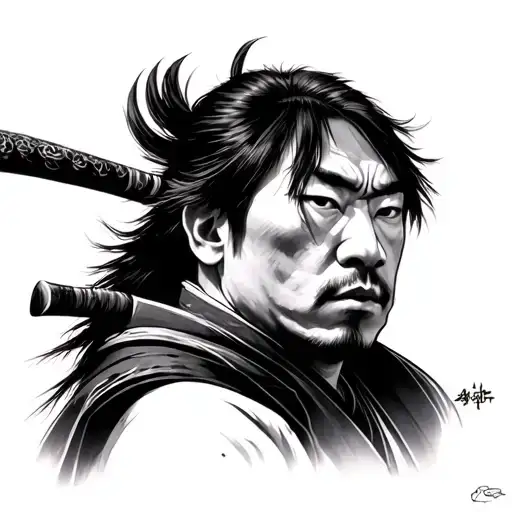 Musashi Miyamoto tattoo design idea