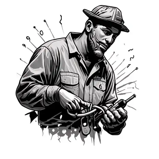 Electrician tattoo design idea