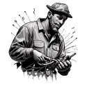 Electrician tattoo design idea