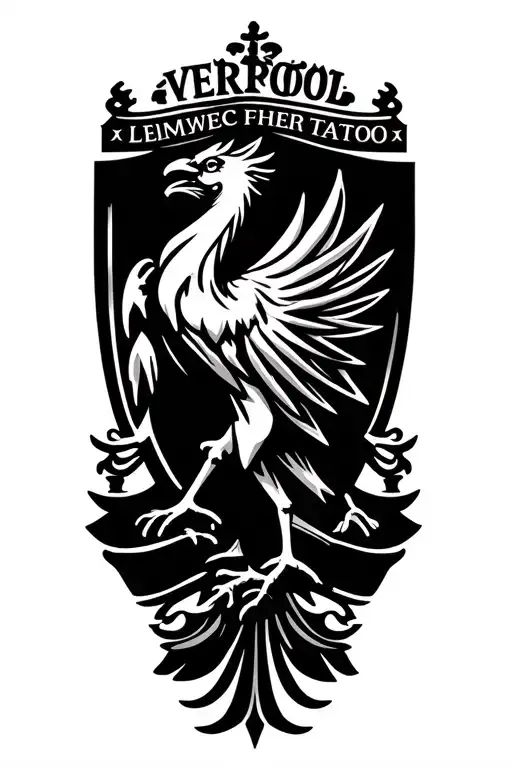 Liverpool FC Liverbird logo tattoo design idea