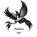psalm 144 1 tattoo design idea