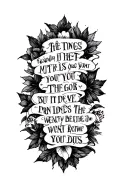 quote written tattoo design idea