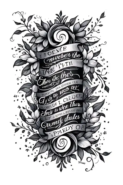 Proverbs 3: 5-6 bible verse tattoo design idea