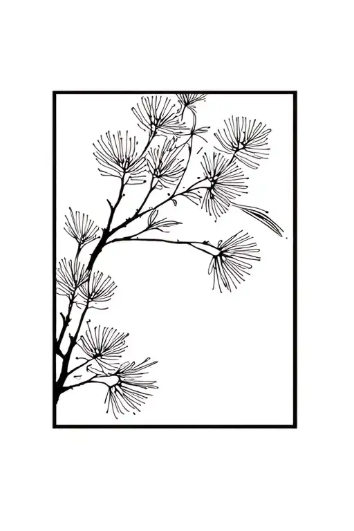Pohutukawa tattoo design idea
