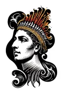 equalizer forming the shape tattoo design idea