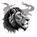 RAHA and Lion Off Lion King tattoo design idea