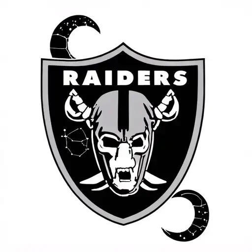 Raiders logo Los Angeles, Scorpio constellation tattoo design idea