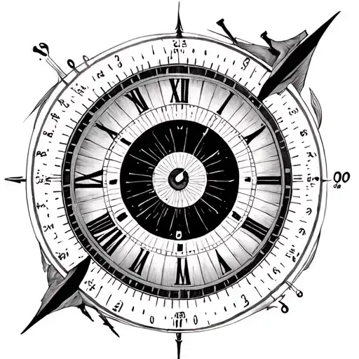 Longitude And Latitude tattoo design idea