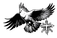 catholic dove flying church tattoo design idea