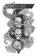 Number 3 tattoo design idea