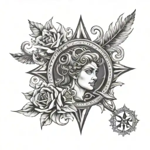 Veritas Aequitas tattoo design idea
