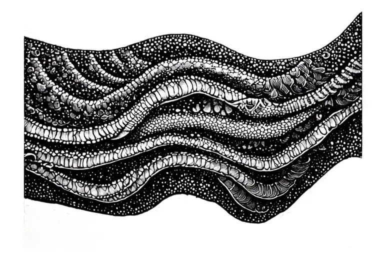 Rib tattoo design idea