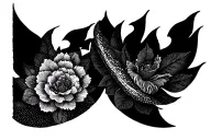Rib tattoo design idea