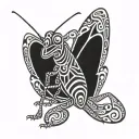 grasshopper tattoo design idea