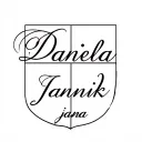 "Daniela Jannik jana" initials of my family crest tattoo design idea