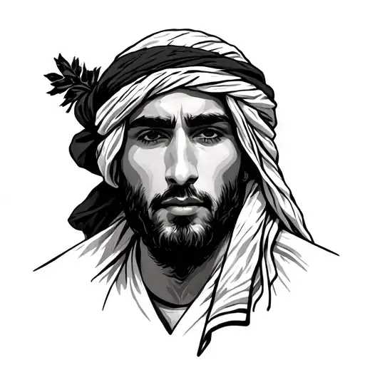 Keffiyeh tattoo design idea