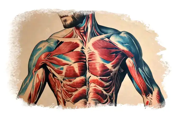 Man Anatomy tattoo design idea