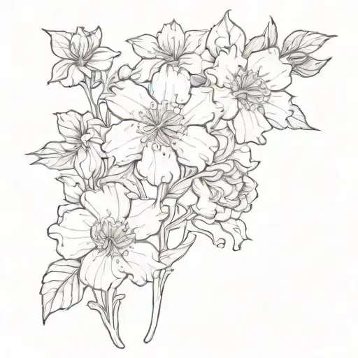 may and 2 august birth flowers sarah as the stem for august mariah as the stem for the other august and kelsie for may tattoo design idea