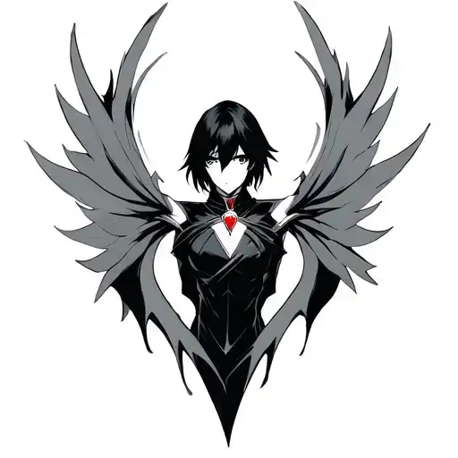 code geass lelouch simple and modern design tattoo design idea