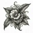 A bean sprouting vines wrapping around arm tattoo tattoo design idea