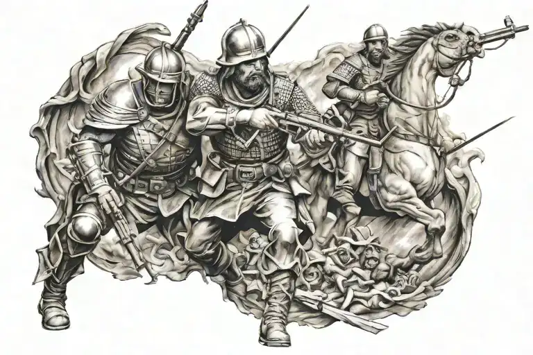 God gives his toughest battles to his strongest soldiers tattoo design idea