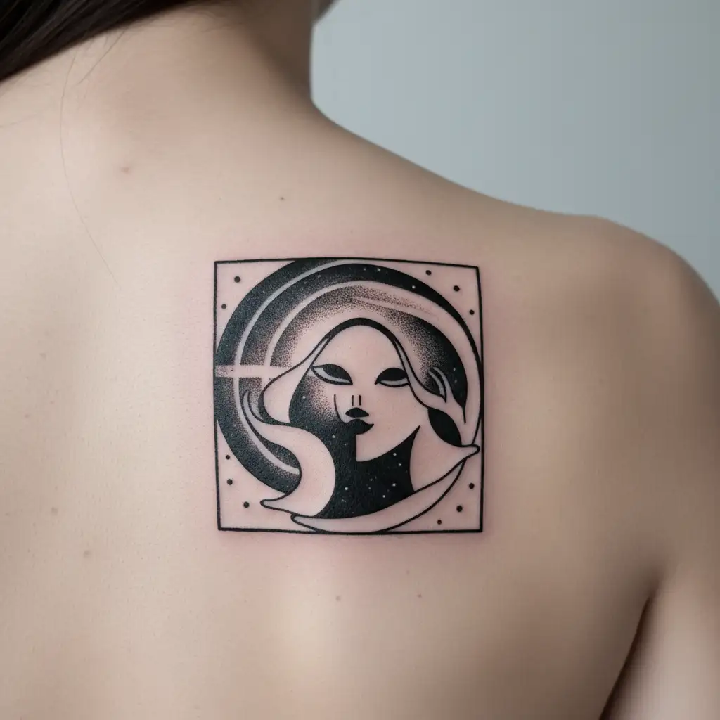 Purity, success, passion, divine feminine energy, goddess, enlightenment, Siren  tattoo design idea