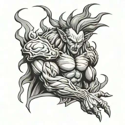 majin tattoo design idea