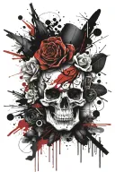 Memento Vivere & Memento Mori tattoo design idea