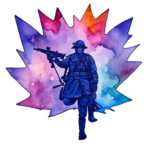 christian canadian soldier scottish ancestry tattoo design idea