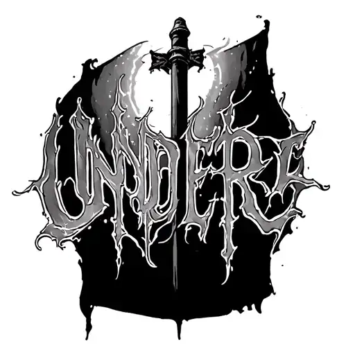 Under the pole with novel letters September 25, 2012 tattoo design idea