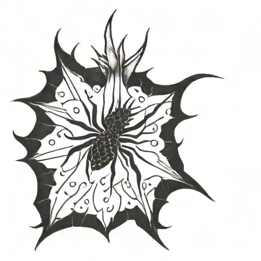 pineapple spider tattoo design idea