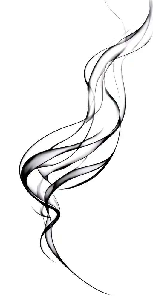smoke fineline tattoo tattoo design idea