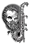 english saxon tattoo design idea